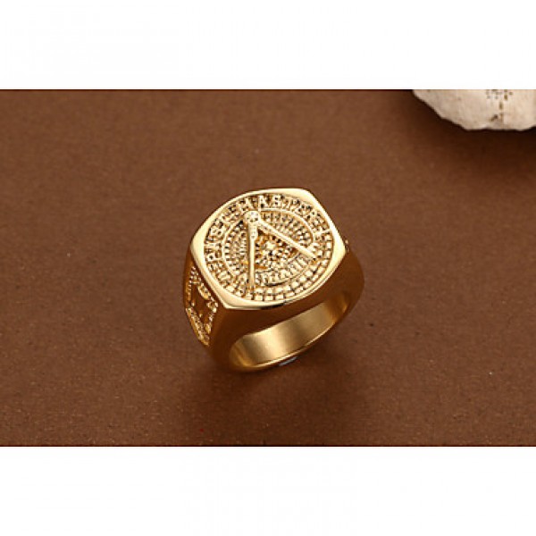 18K Gold Local Tyrants Exaggerated Man Ring