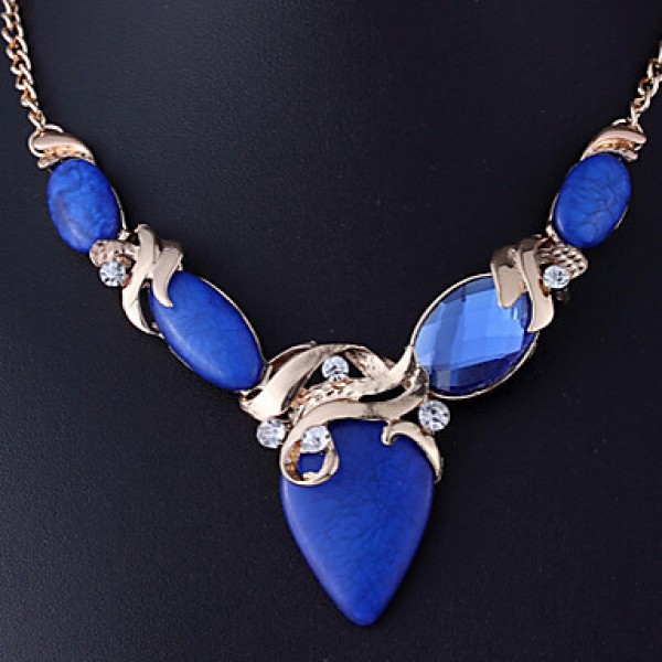 Women Vintage / Party Gold Plated / Alloy / Rhinestone / Resin Necklace / Earrings Jewelry Sets  