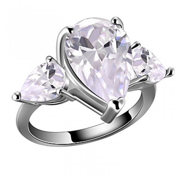 AAA Zircon Statement Ring for Wedding Party