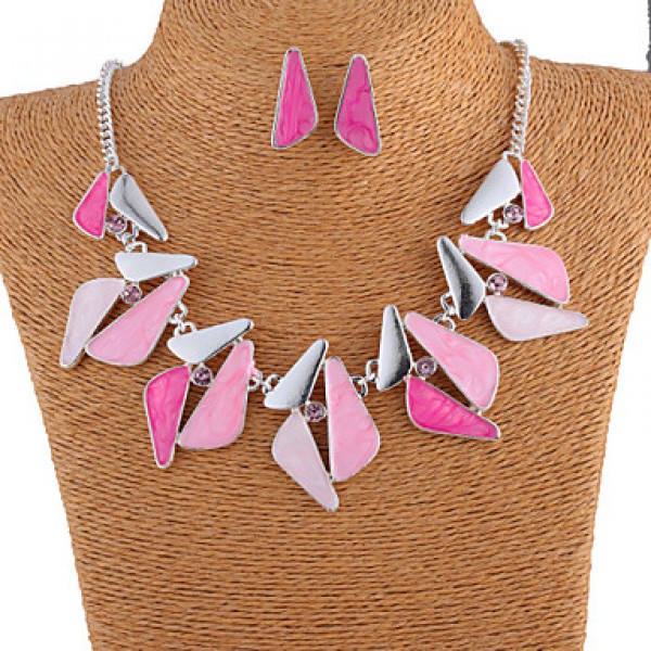 Women Vintage/Cute/Party/Casual Alloy/Gemstone & Crystal/Cubic Zirconia Necklace/Earrings Sets  