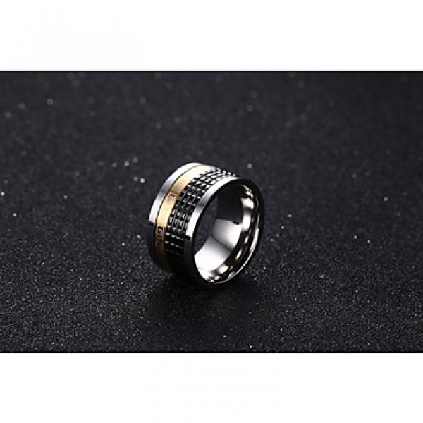 316 Pure Steel Great Wall Lines Man Ring