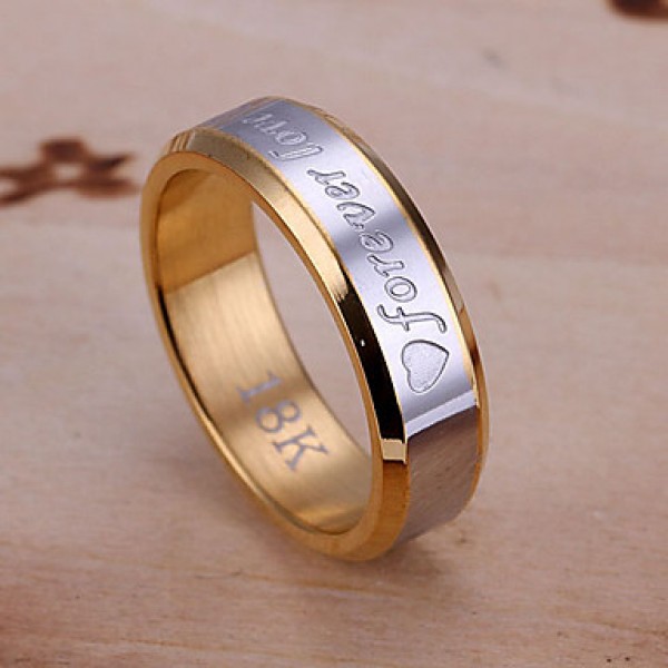 Everlasting love steel ring men Jewelry