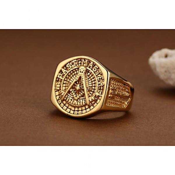 18K Gold Local Tyrants Exaggerated Man Ring