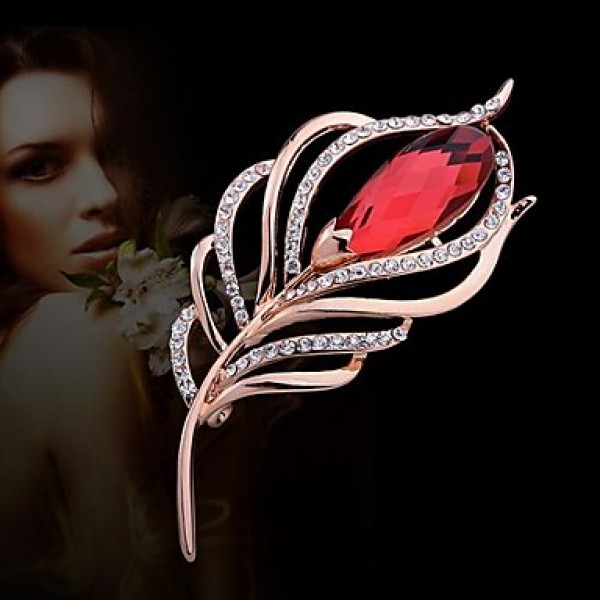 Tina -- Fashion High-grade Rhinestone Heaven's Wing Alloy Brooch in Party