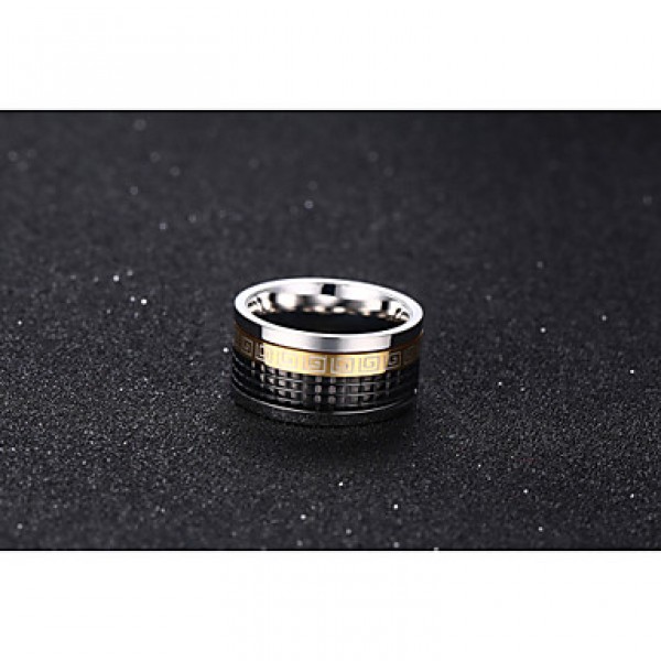 316 Pure Steel Great Wall Lines Man Ring