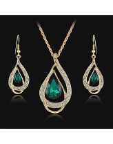 Women's European and American fashion major suit Earrings Necklace Set(1 set)8586-15  