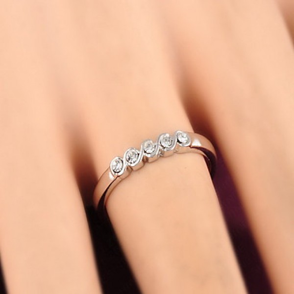 AAA Zircon Fine Statement Ring for Wedding Party