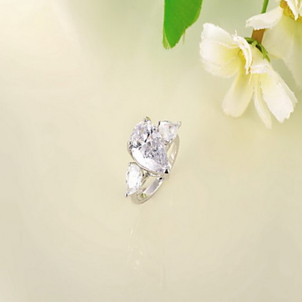 AAA Zircon Statement Ring for Wedding Party