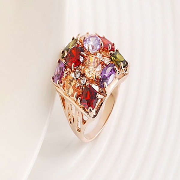 AAA Zircon Statement Ring for Wedding Party